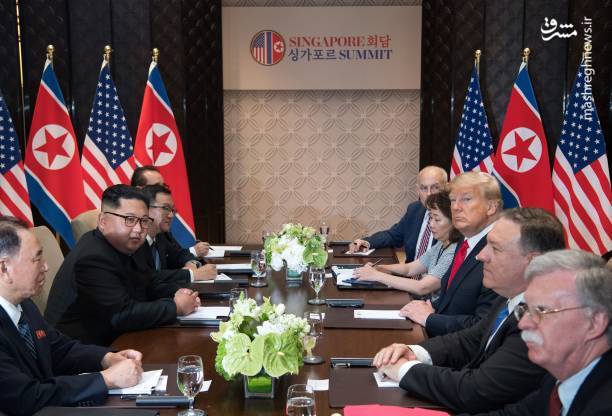 عکس/ جلسه سران آمریکا و کره شمالی