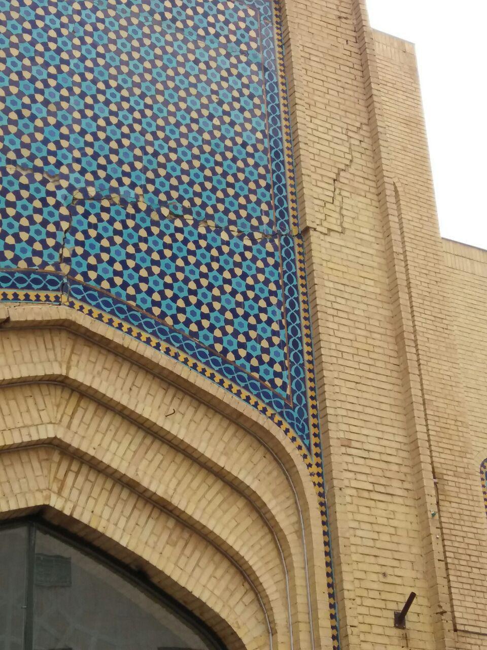 آثار زلزله در بازار رضا مشهد