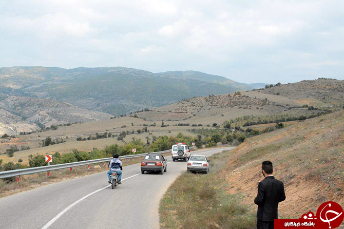 رانندگی با چشمان بسته در جاده کوهستانی + تصاویر