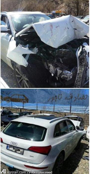 تصادف شدید خودروی لوکس آلمانی در ایران (+عکس)