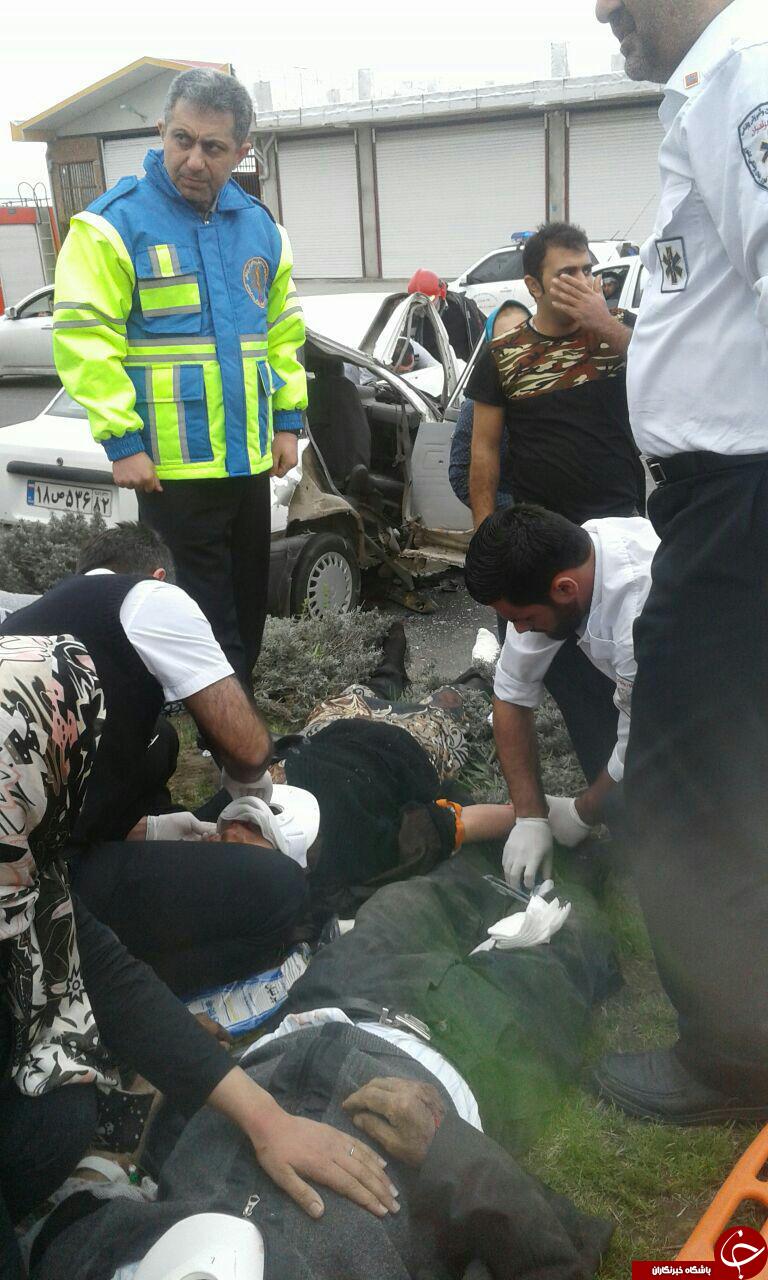 حوادث جاده ای مازندران در روزی که گذشت + تصاویر