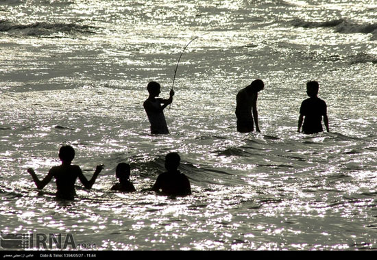 عکس: مسافران در سواحل گیلان