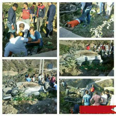 واژگونی خودروی مسافران عراقی در چالوس