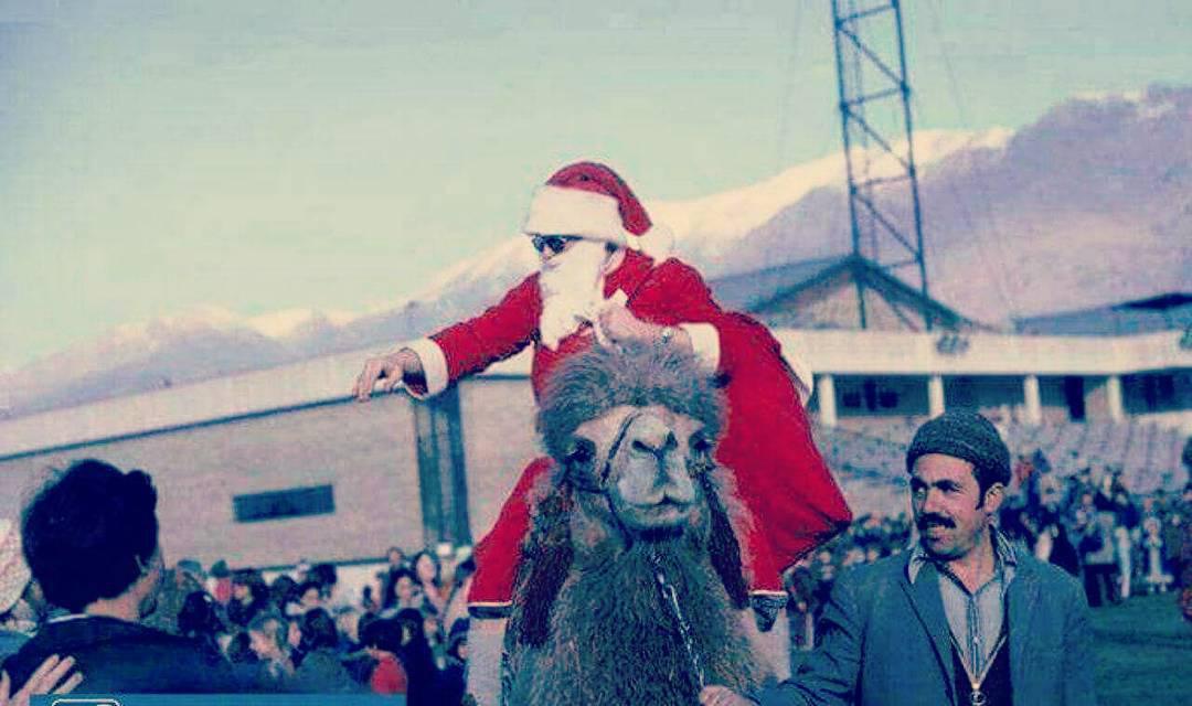  بابانوئل وقتی با شتر آمد!