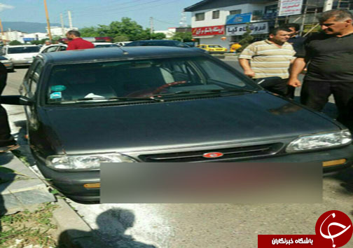 جان باختن جوان چالوسی در هنگام رانندگی +تصویر