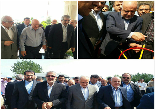 افتتاح خط انتقال گاز دامغان به ساری با حضور وزیر نفت+ تصاویر