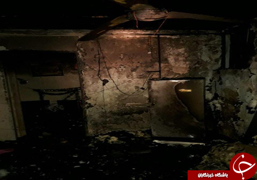 آتش به جان منزل مسکونی در ساری + تصاویر
