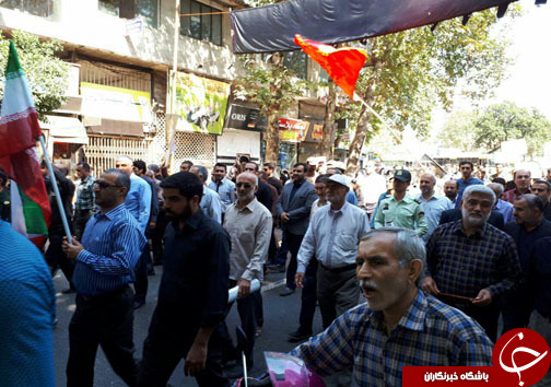 تظاهرات ضد امریکایی نمازگزاران مازندران در اعتراض به سخنان ضد ایرانی ترامپ +تصاویر