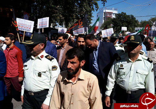 تظاهرات ضد امریکایی نمازگزاران مازندران در اعتراض به سخنان ضد ایرانی ترامپ +تصاویر