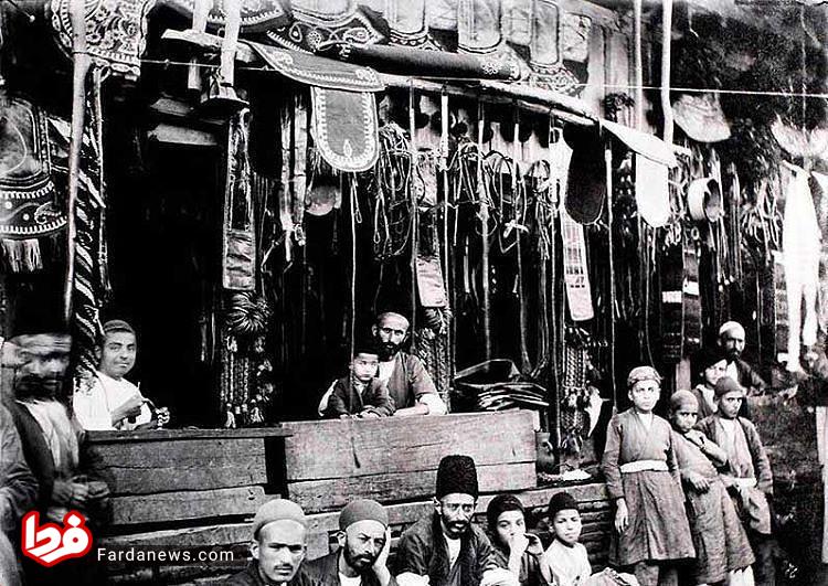 بازار سنتی بزرگ رشت زمان قاجار