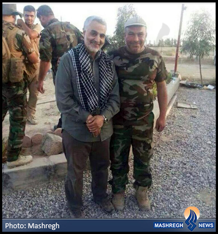 عکسی دیگر از «حاج قاسم» در کنار مجاهدان عراقی