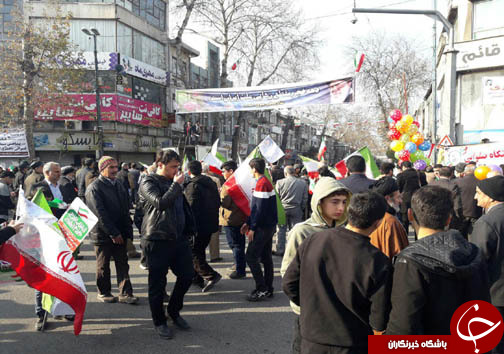 حضور پر شور دیار علویان پیش از آغاز راهپیمایی ۲۲ بهمن ۹۶+تصاویر