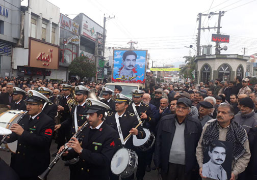 تشییع پیکر شهید گیلان نژاد صبح امروز در چالوس تشییع پیکر شهید گیلان نژاد صبح امروز در چالوس