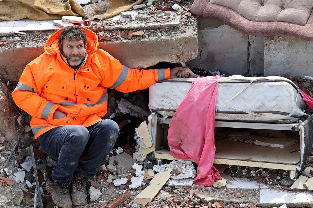 عکسی دردناک از زلزله ترکیه که دنیا را تکان داد