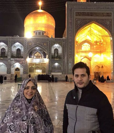 عکس  لیلا برخورداری در مشهد مقدس