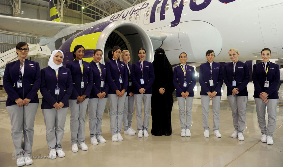 نتیجه تصویری برای عکس/ زنان مهماندار در هواپیمایی عربستان
