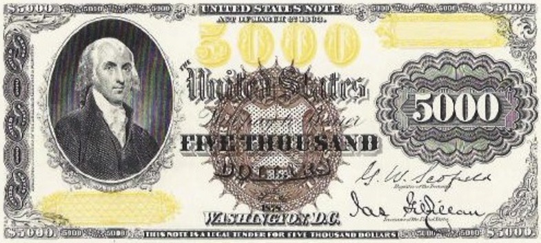 اسکناس ۵٬۰۰۰ دلاری