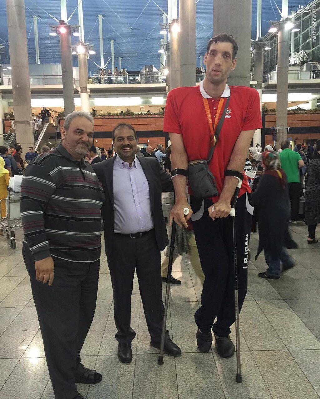 عکس/ بلندقدترین ورزشکار پارالمپیک در تهران