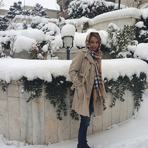  بازیگر زن ایرانی در برف!+عکس