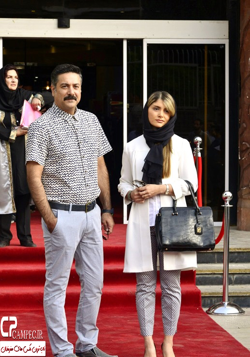 حمید رضا پگاه و همسرش در جشن حافظ سال94