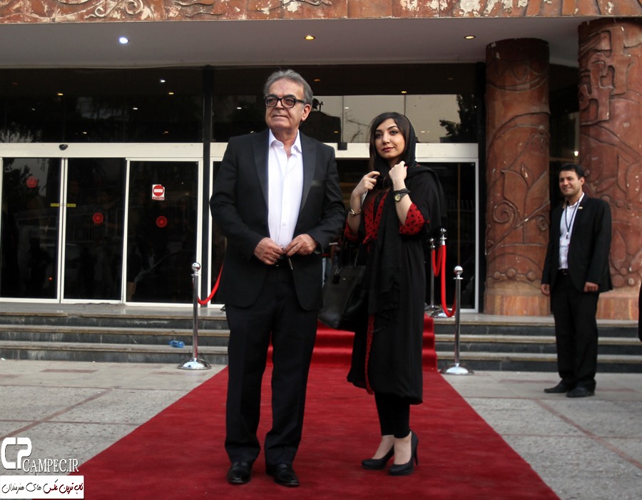 حمید لولایی و دخترش در پانزدهمین جشن حافظ