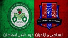 نساجی مازندران یک - ذوب آهن اصفهان صفر / برد ارزشمند شاگردان الهامی در مشهد