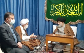 دیدار نماینده ولی فقیه در استان و استاندار مازندران با مراجع تقلید در قم