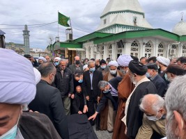 معاون رییس جمهور در مراسم تشییع پیکر برادر آیت الله جوادی آملی شرکت کرد