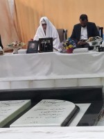 خطبه عقد زوج مازندرانی در جوار هدای خوشنام حسینیه عاشقان ساری خوانده شد