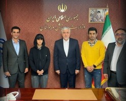 وزیر ورزش در دیدار الناز رکابی: تو فرزند ایرانی