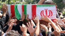 مراسم تشییع شهدای حمله تروریستی شاهچراغ(ع)