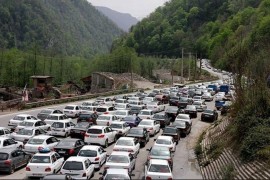 ترافیک سنگین در محورهای هراز و فیروزکوه