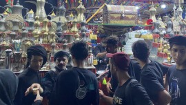 پذیرایی بی‌وقفه موکب‌های اربعین در خاموشی کربلا