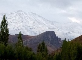 بارش نخستین برف پاییزی در مازندران