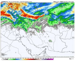 ورود سامانه بارشی به کشور از دوشنبه؛ باران و وزش باد شدید در ۱۰ استان