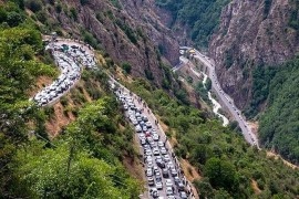 ترافیک نیمه‌سنگین در محورهای شمالی