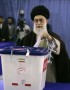 حضرت آيت الله خامنه‌اي رهبر معظم انقلاب اسلامي در نخستين دقايق آغاز راي گيري انتخابات هشتمين دوره مجلس شوراي اسلامي و انتخابات ميان دوره اي چهارمين دوره مجلس خبرگان رهبري، شركت كردند و آرايشان را به صندوق ‪۱۱۰‬ اخذ راي انداختند.
