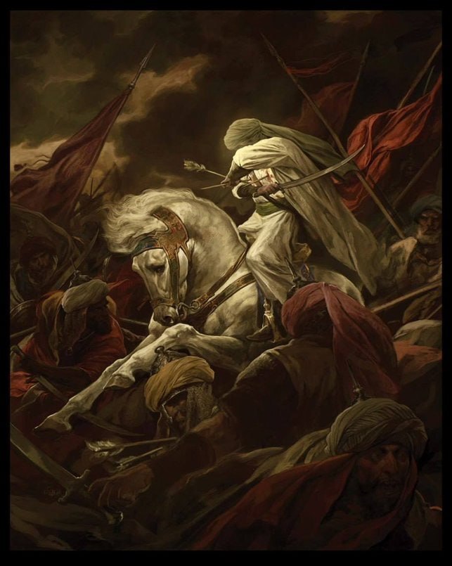 عکس / اثر جدید روح الامین؛ شجاعتِ حسینی