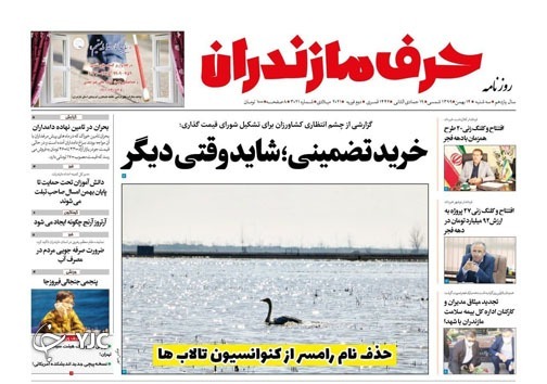 حذف نام رامسر از کنوانسیون تالاب‌ها / خرید تضمینی؛ شاید وقتی دیگر