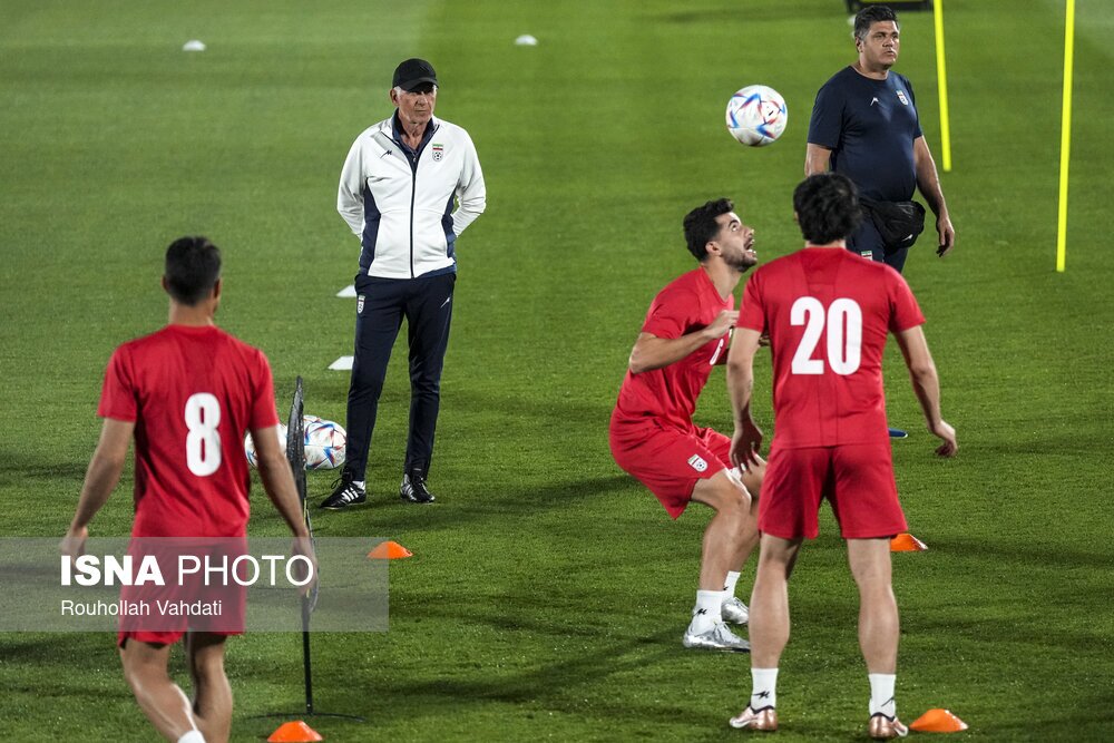 تصاویر: تمرین تیم ملی فوتبال ایران پیش از بازی با آمریکا