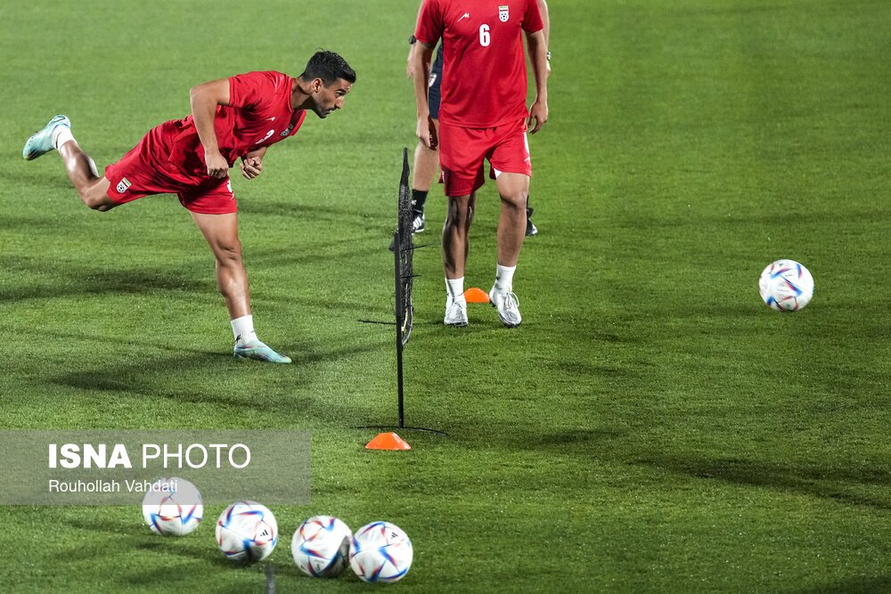 تصاویر: تمرین تیم ملی فوتبال ایران پیش از بازی با آمریکا