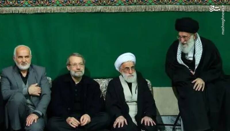 احمد توکلی در مراسم عزاداری محرم در بیت رهبری