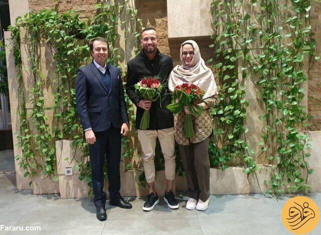 (عکس) حجاب جالب همسر لئاندرو پریرا در بدو ورود به تهران