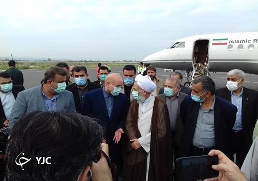 ورود رئیس مجلس به مازندران + تصویر ورود رئیس مجلس به مازندران + تصویر