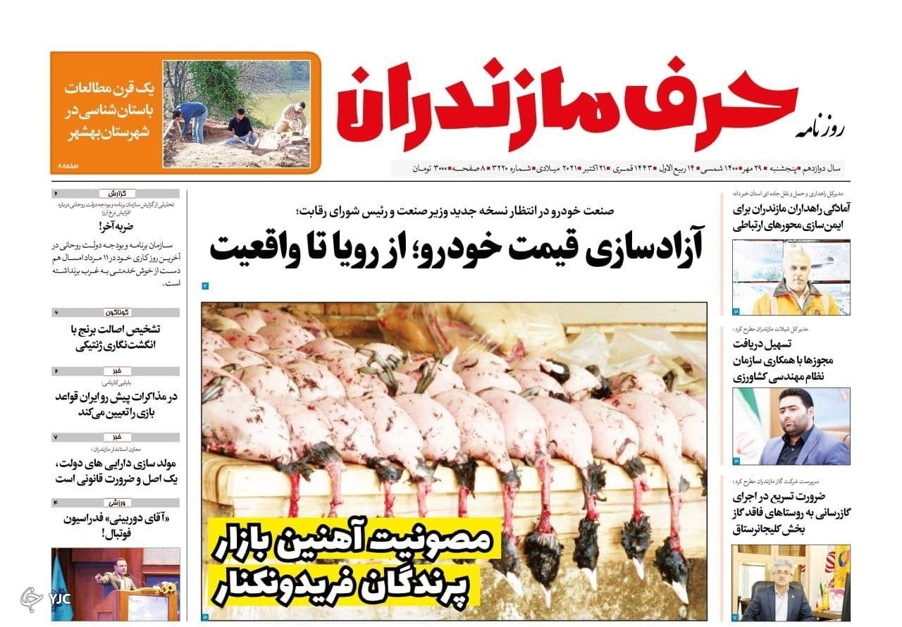 مصونیت آهنین بازار پرندگان فریدونکنار / آزادسازی قیمت خودرو؛ از رویا تا واقعیت مصونیت آهنین بازار پرندگان فریدونکنار / آزادسازی قیمت خودرو؛ از رویا تا واقعیت