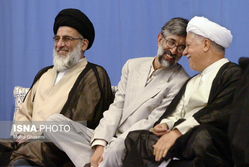                                                    عکسی متفاوت از حدادعادل و هاشمی رفسنجانی                                       