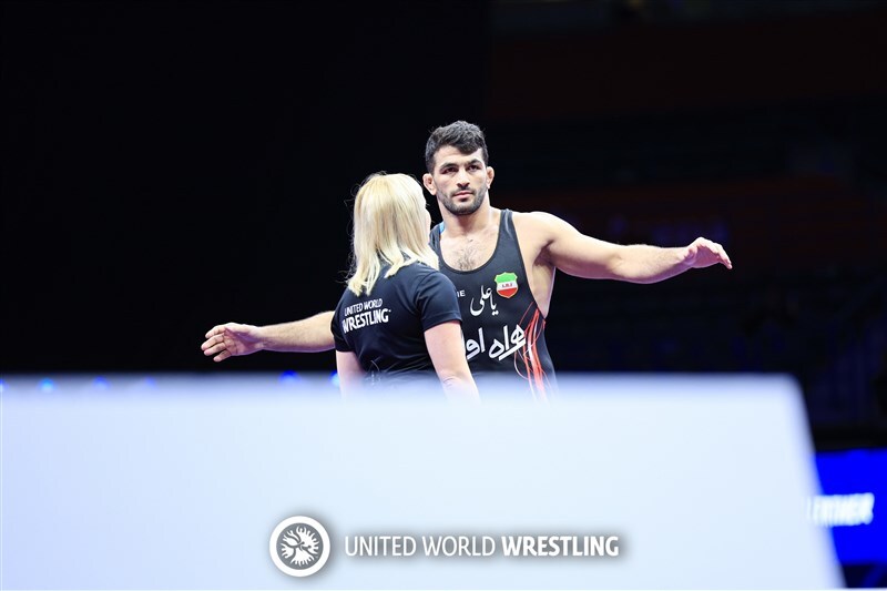 عکس معنادار اتحادیه جهانی از حسن یزدانی با داور زن