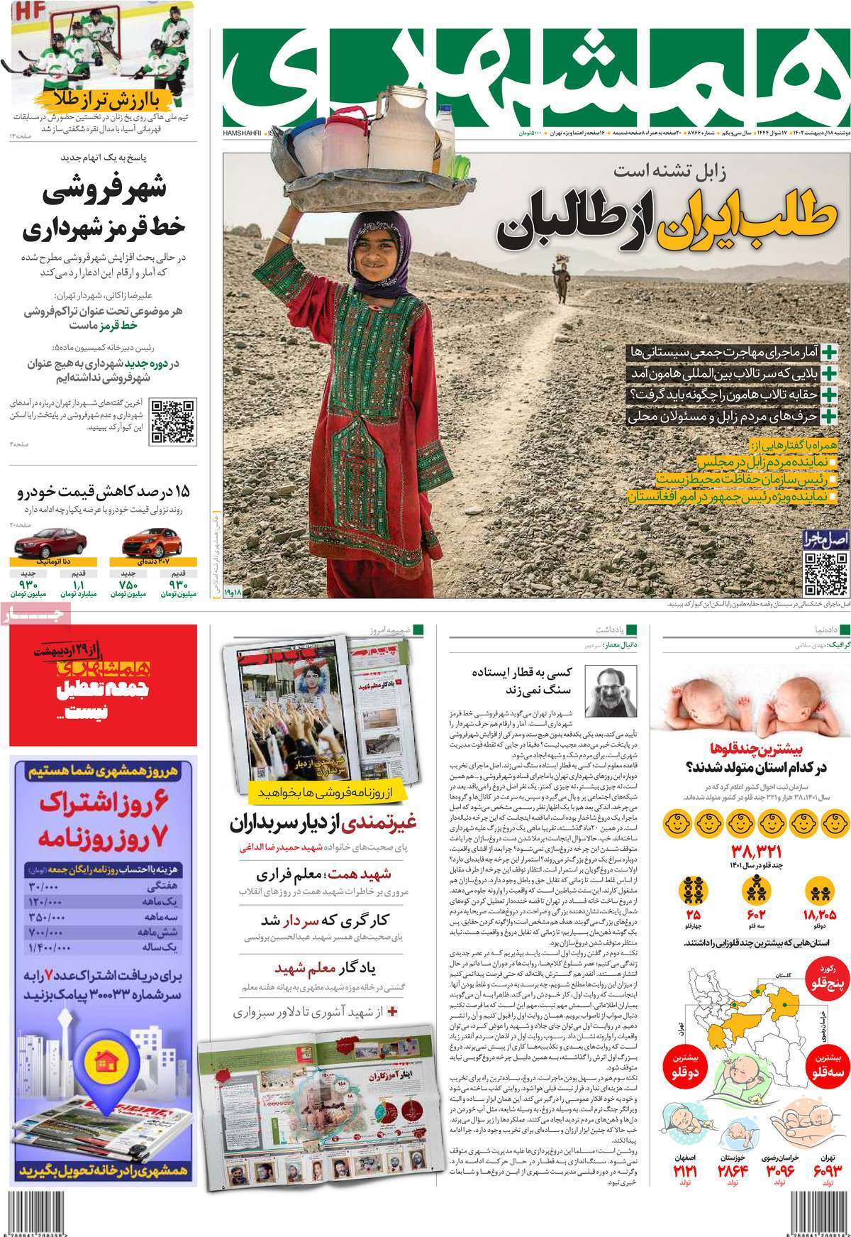 روزنامه همشهری روزنامه همشهری