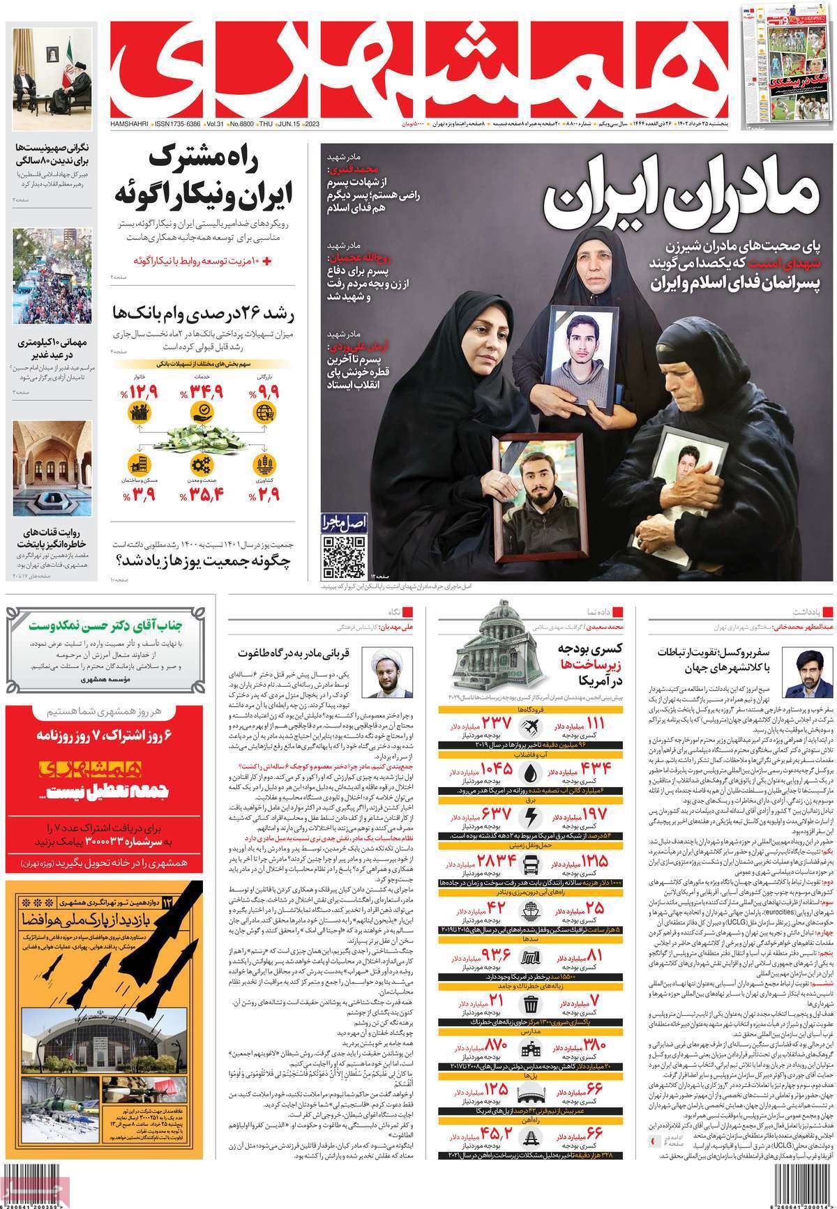 روزنامه همشهری روزنامه همشهری