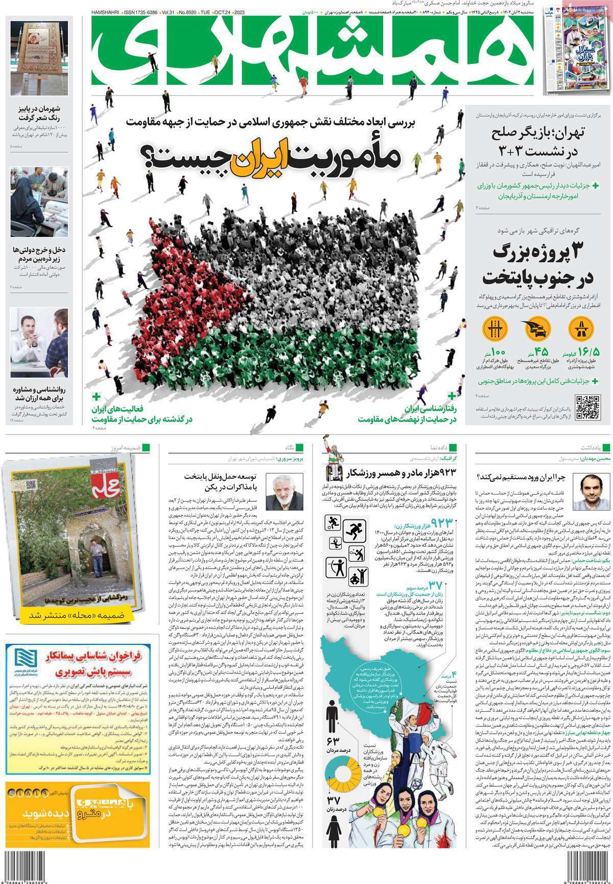 روزنامه همشهری روزنامه همشهری